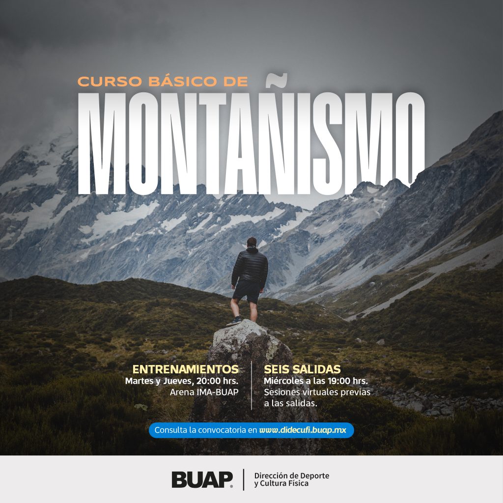 BUAP convoca a Curso Básico de Montañismo 2026