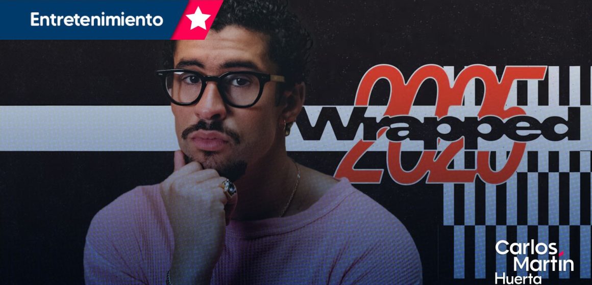 Bad Bunny - Spotify Wrapped Bad Bunny es el artista más reproducido en Spotify Wrapped 2025