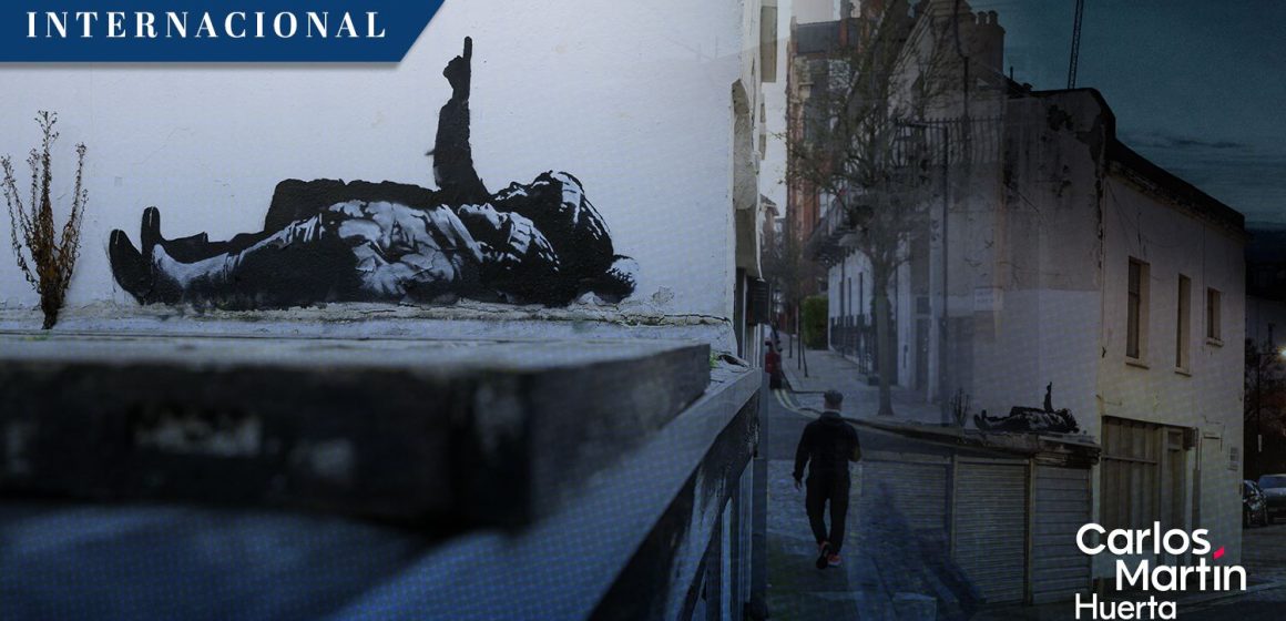 Aparece nueva obra de Banksy en Londres previo a Navidad