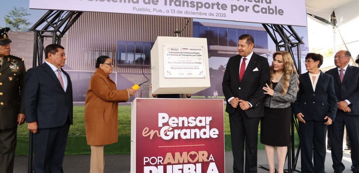 Cablebús- primera piedra Con Sistema de Transporte por Cable, Gobierno Estatal conectará puntos estratégicos con seguridad