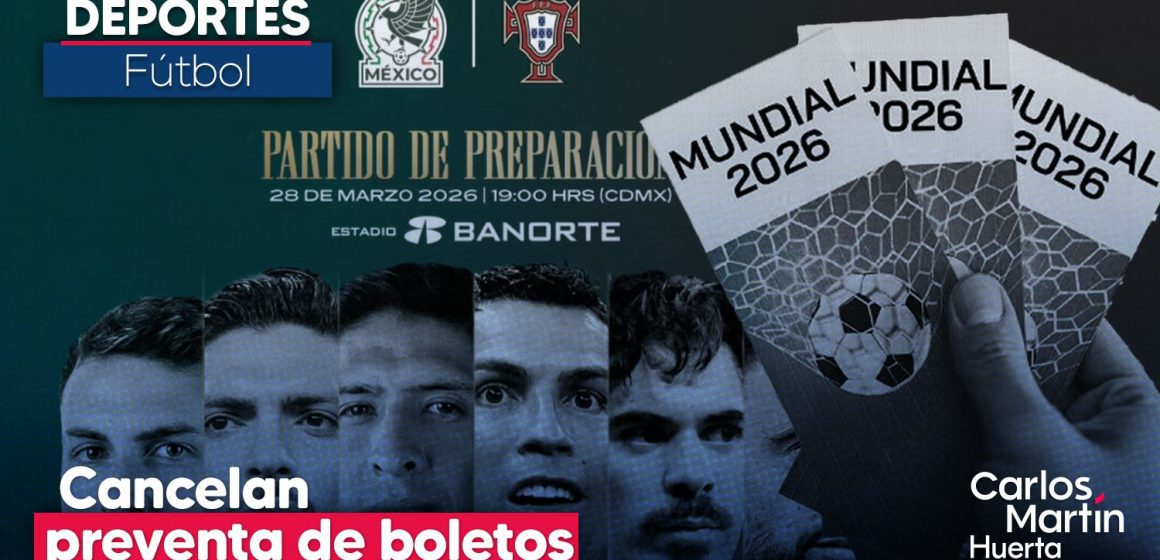 Cancelan preventa México vs Portugal Cancelan preventa para el México vs Portugal por ‘actividad inusual’; habrá nueva fecha