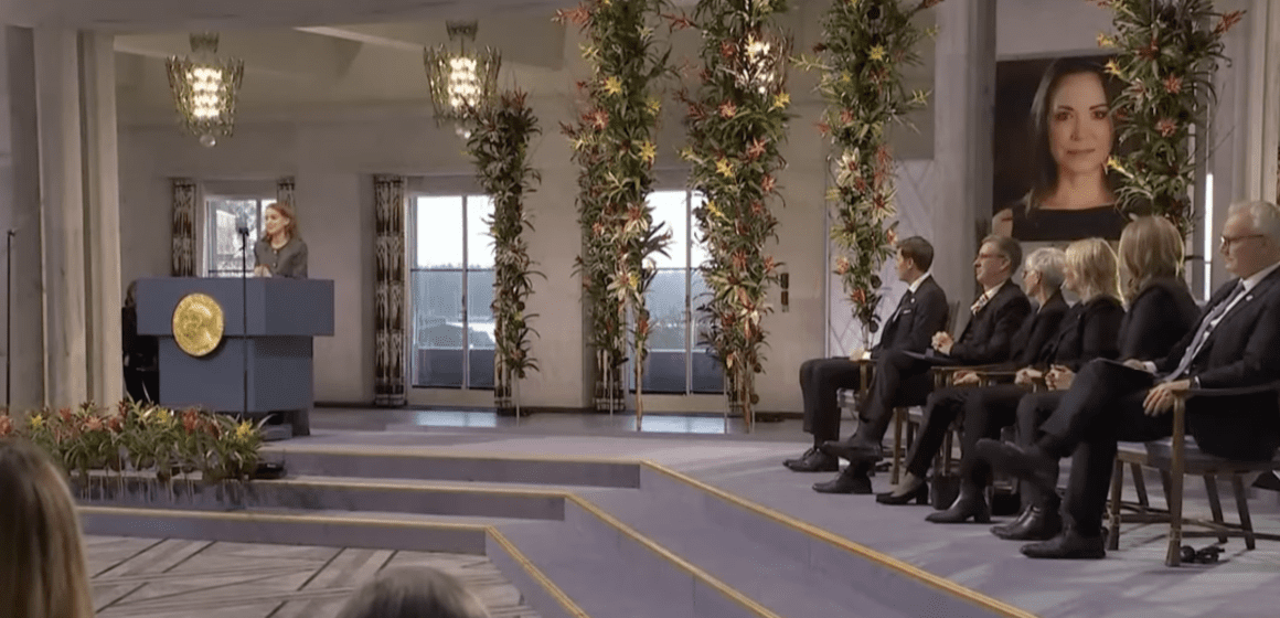 Discurso Ana Corina Machado Impactante discurso de María Corina Machado, premio Nobel de la Paz