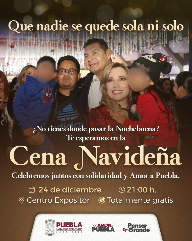 Cena Navideña en el Centro Expositor reúne a más de tres mil personas en Puebla