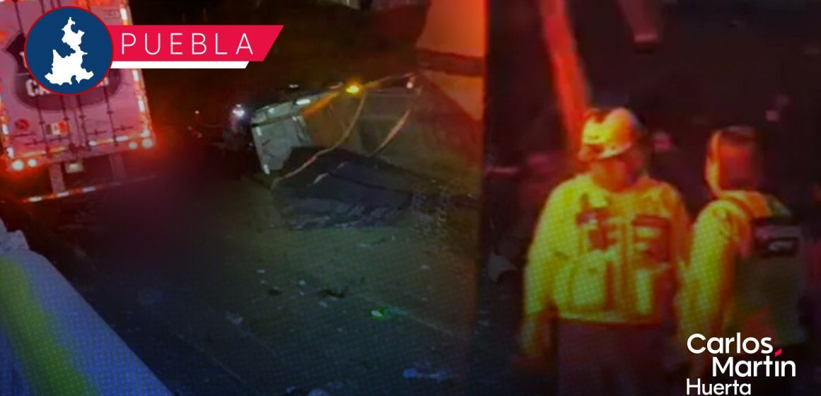 Choque múltiple en la autopista México-Puebla deja a un peregrino fallecido y provoca cierre parcial