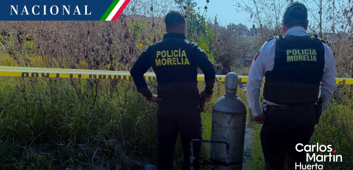 Localizan cilindro de gas cloro robado en Morelia