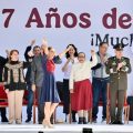 Sheinbaum afirma que “no vencerán al pueblo de México” al celebrar 7 años de la 4T