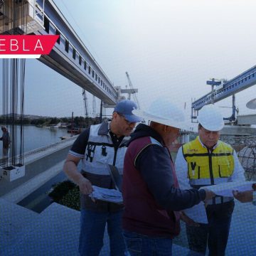 Con equipo especializado, Gobierno de Puebla avanza en conectar 7 municipios con puente La Panga Con equipo especializado, Gobierno de Puebla avanza en conectar 7 municipios con puente La Panga