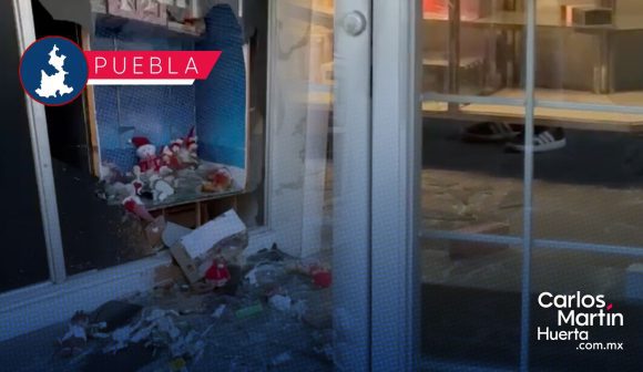 Nuevo ‘cristalazo’ al Sanborns del Centro Histórico de Puebla