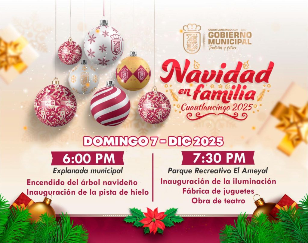 Cuautlancingo inaugura el Festival Navidad en Familia 2025 2 Cuautlancingo inaugura el Festival Navidad en Familia 2025 2