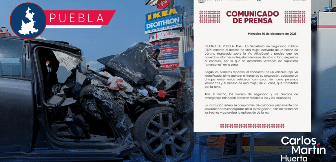 Diseño sin título (24) La presidenta municipal, Lupita Cuautle Torres lamenta fallecimiento por accidente en la Vía Atlixcáyotl