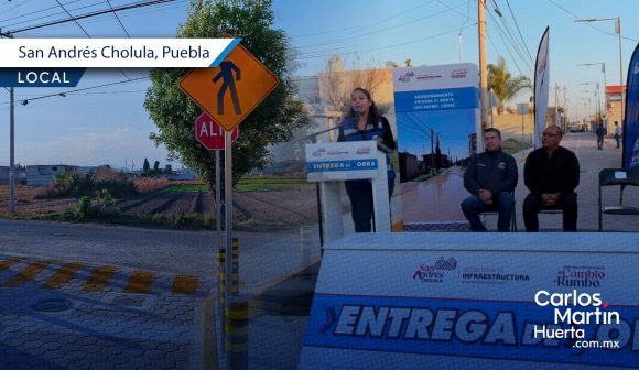 Entregan obra de adoquinamiento en San Rafael Comac