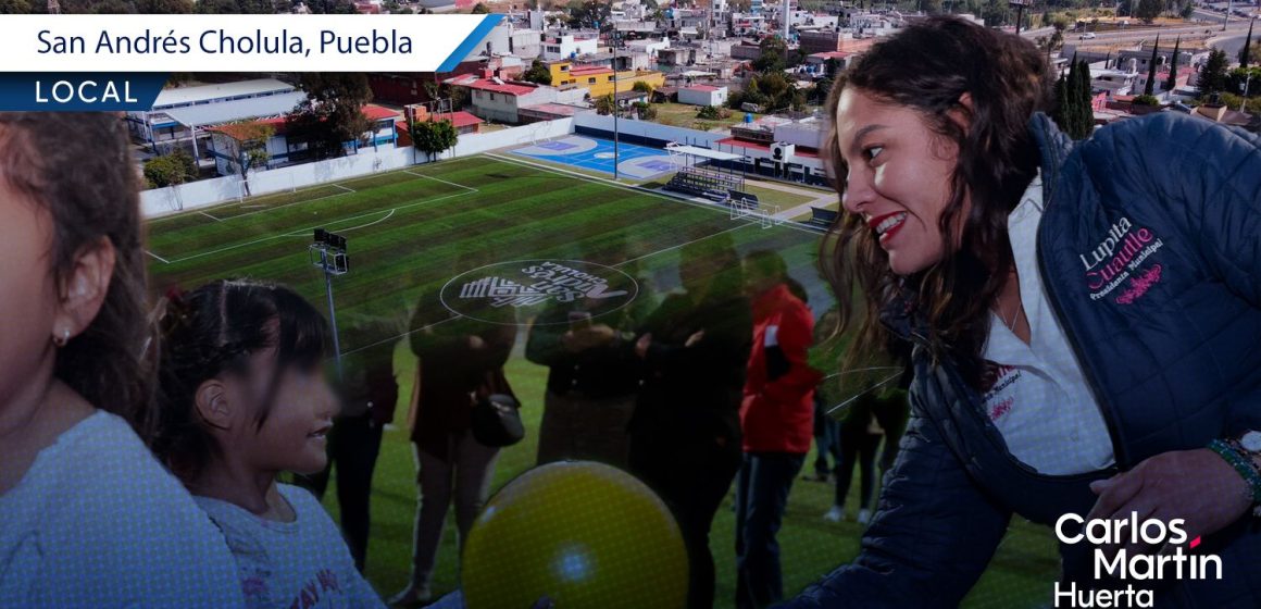 Entregan rehabilitación del Complejo Deportivo Emiliano Zapata en San Andrés Cholula Entregan rehabilitación del Complejo Deportivo Emiliano Zapata en San Andrés Cholula