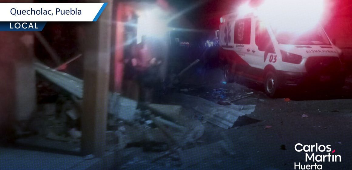 Explosión pirotecnia Quecholac Explosión en bodega de pirotecnia en Quecholac deja un muerto