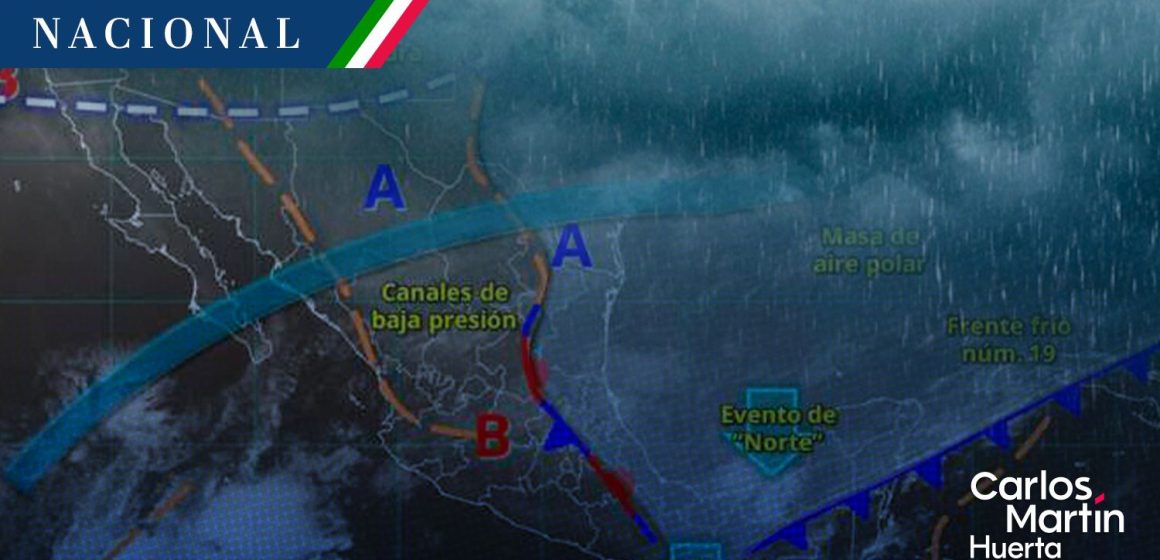 Frente frío 19 - lluvias - bajas temperaturas Frente frío 19 estacionario ocasionará lluvias y bajas temperaturas
