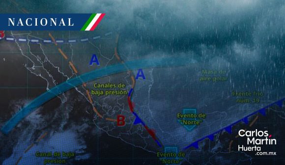 Frente frío 19 estacionario ocasionará lluvias y bajas temperaturas