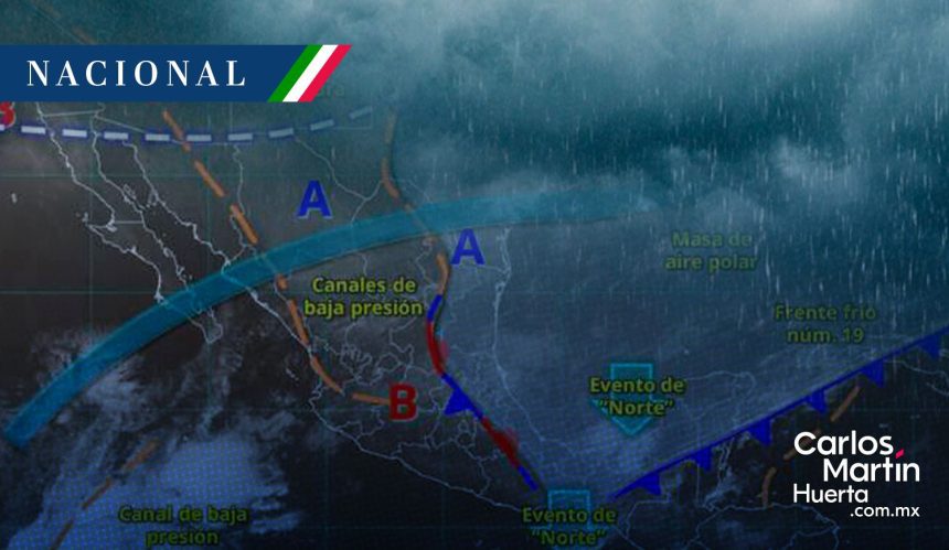 Frente frío 19 - lluvias - bajas temperaturas Frente frío 19 estacionario ocasionará lluvias y bajas temperaturas