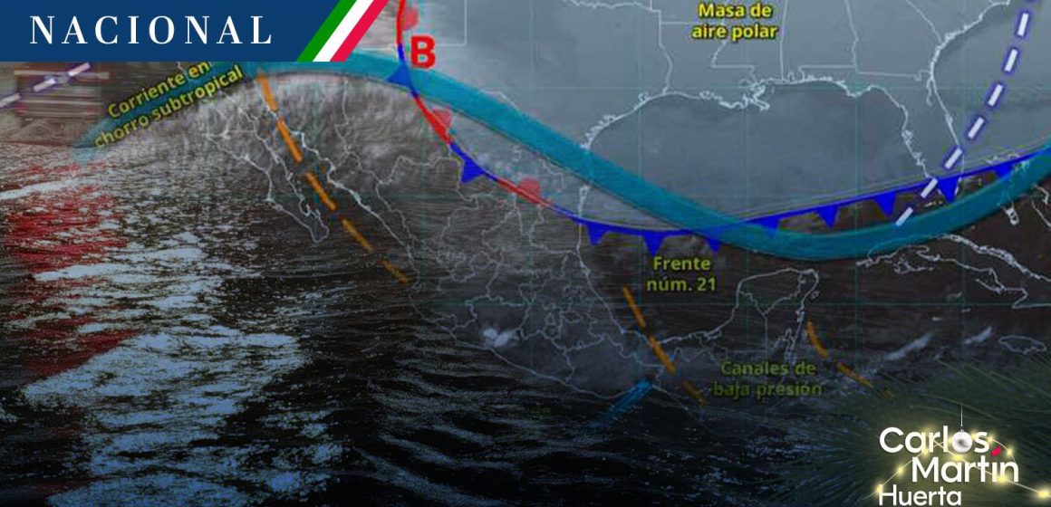 Frente frío 21 - lluvia Frente frío 21 causará lluvias fuertes en cuatro estados