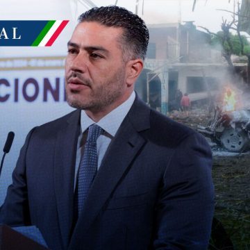 Harfuch - explosión coche Michoacán García Harfuch descart que explosión de coche en Michoacán sea terrorismo