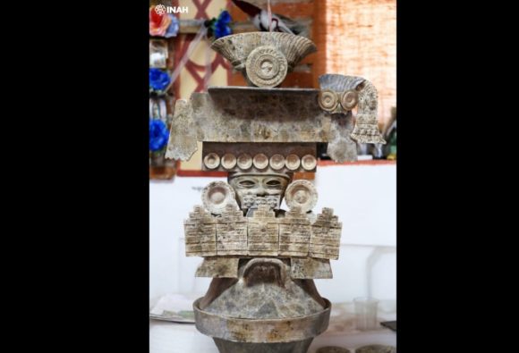 INAH exhibe por primera vez el incensario teotihuacano “de la vida y la muerte”