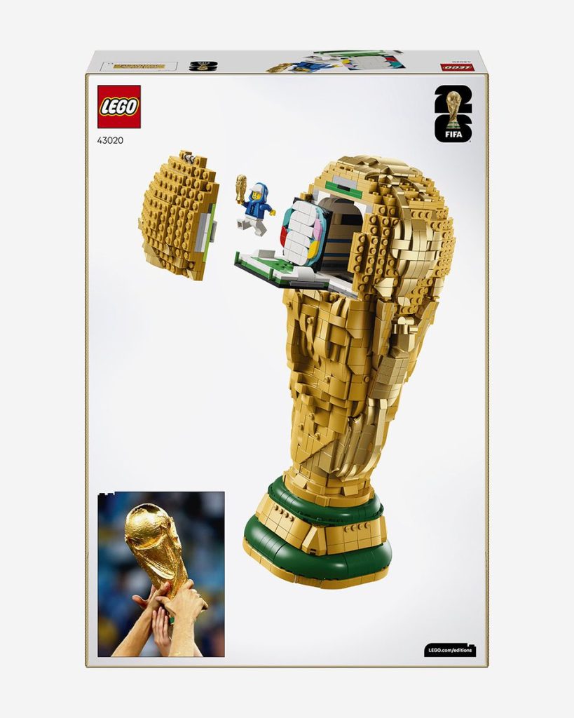 LEGO lanza réplica de tamaño real del trofeo del Mundial 2026 2 LEGO lanza replica de tamano real del trofeo del Mundial 2026 3