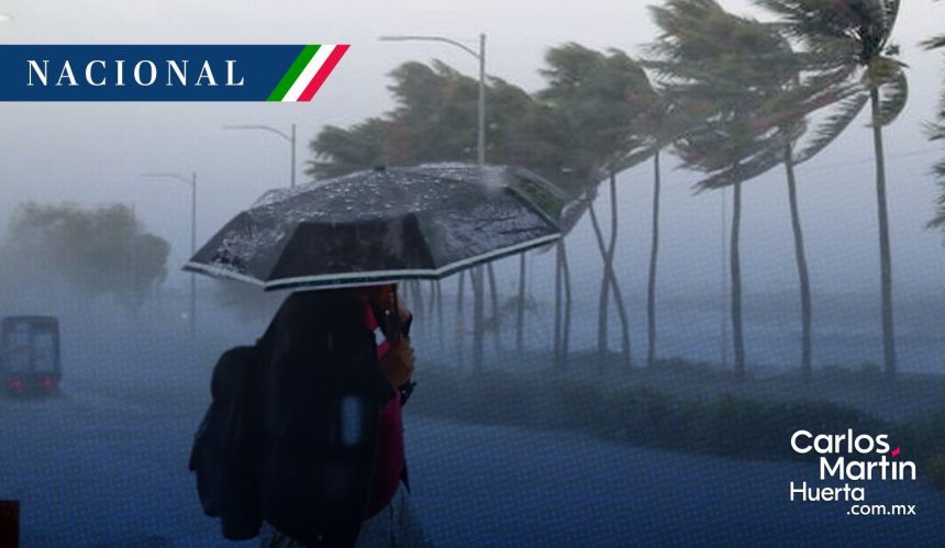 Lluvias - viento Frente frío 19 ocasionará lluvias intensas en cinco estados