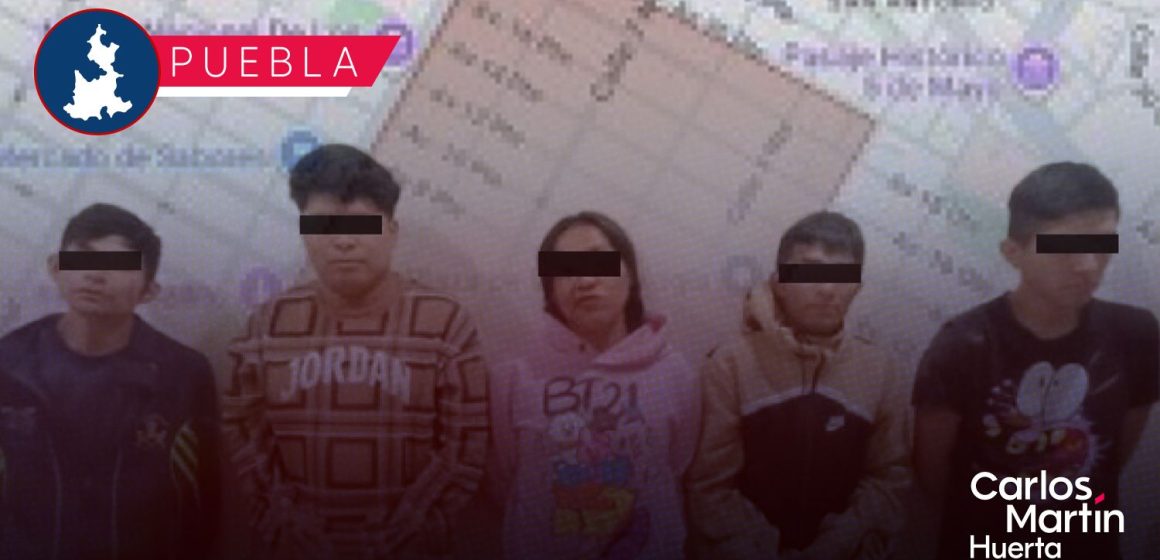 Desmantelan a “Los Keos” en el Centro de Puebla; detiene a 7 integrantes tras cateo