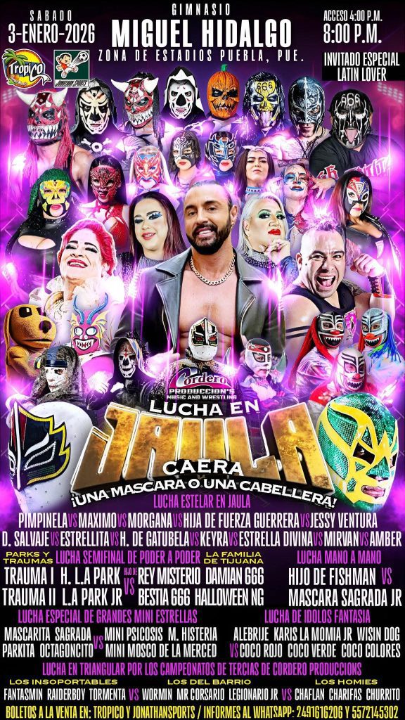 Lucha Libre en Puebla: Presentan la Tradicional Función de Reyes Magos 2026