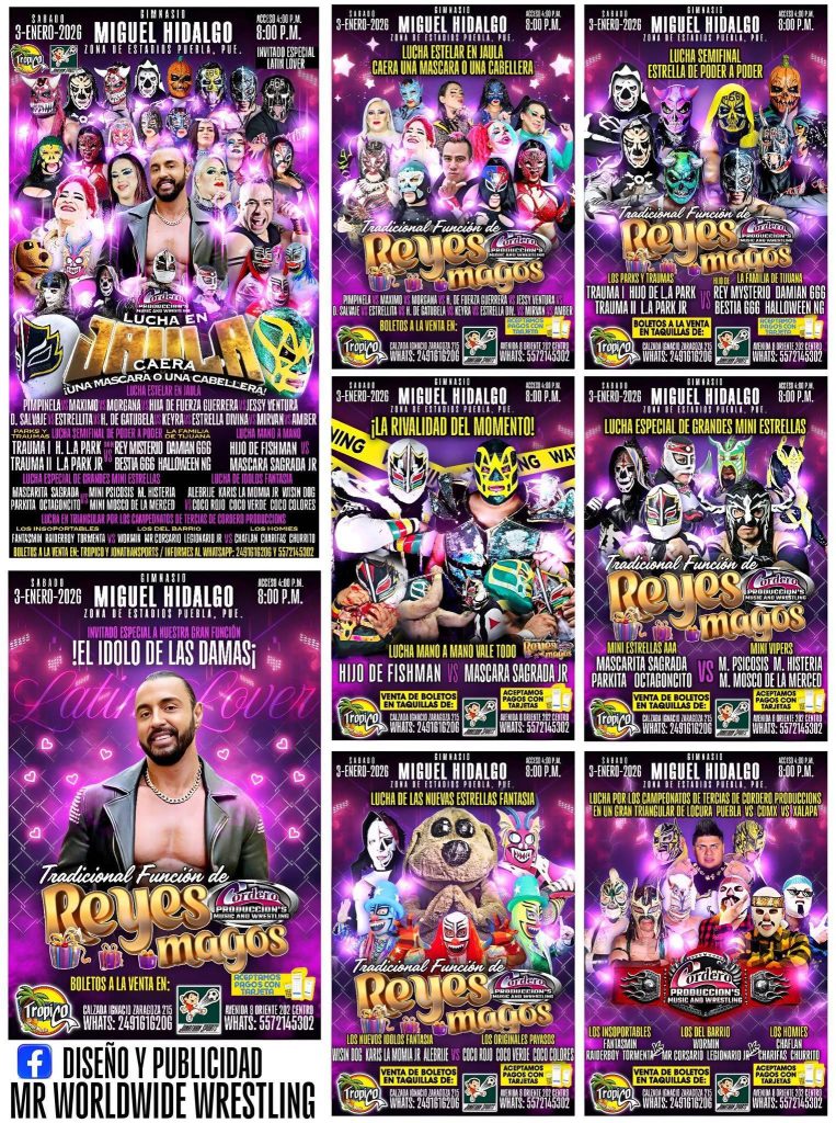 Lucha Libre en Puebla Presentan la Tradicional Funcion de Reyes Magos 2026 3
