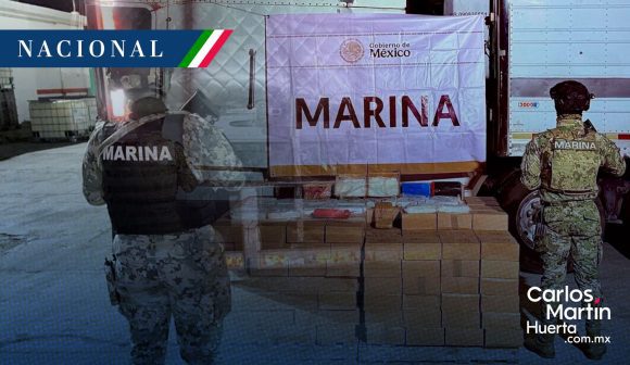 Aseguran más de media tonelada de metanfetamina en el puerto de Mazatlán