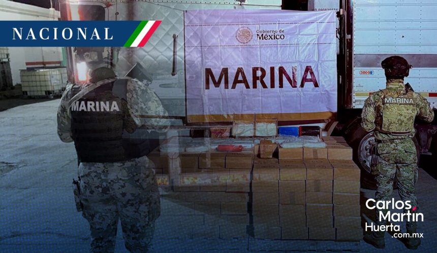 Aseguran más de media tonelada de metanfetamina en el puerto de Mazatlán