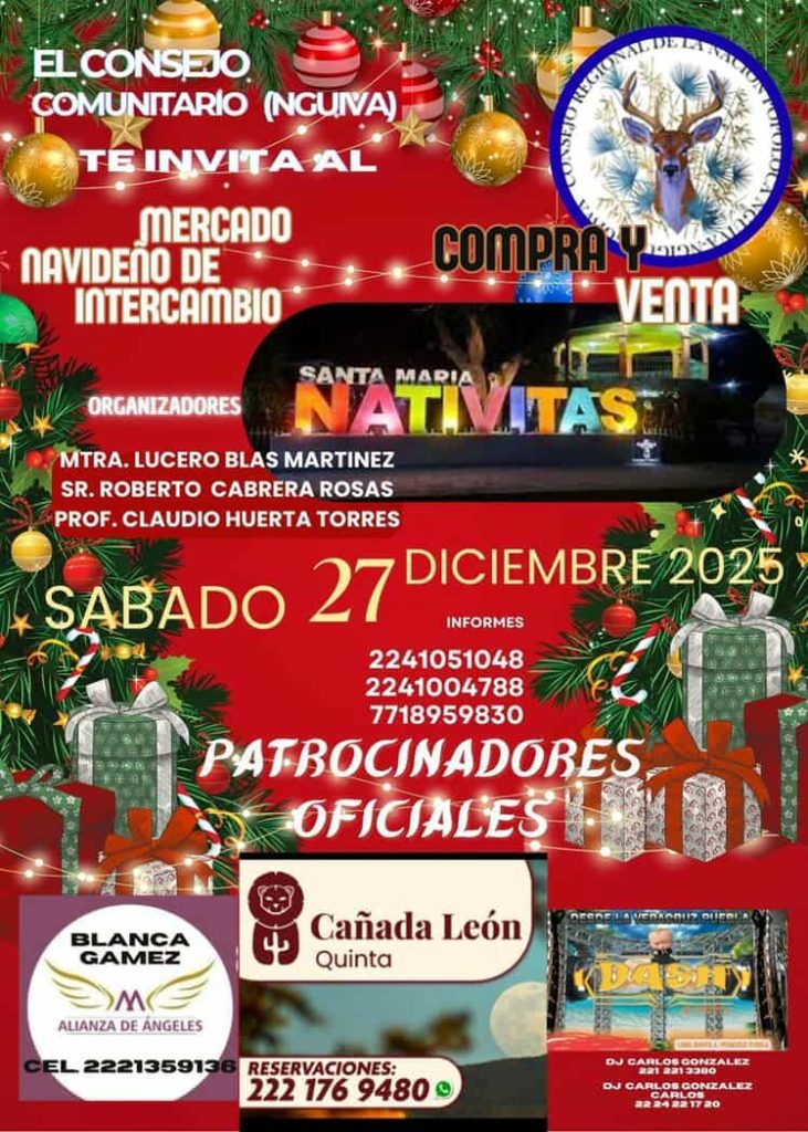 Nativitas Cuautempan alista su Tercer Mercado de Intercambio Navideño