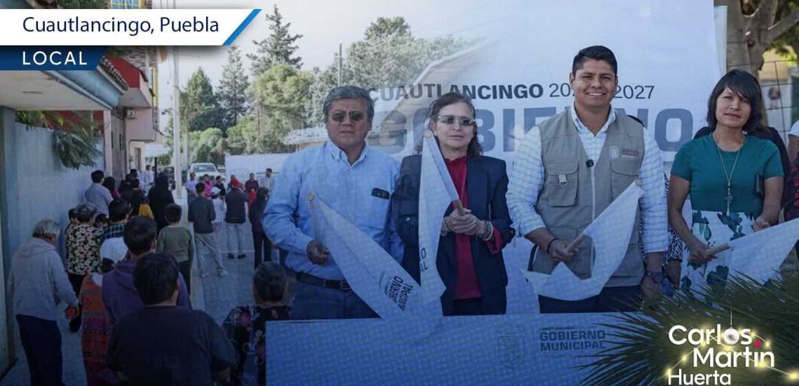 Cuautlancingo inicia dignificación de parque y entrega de obras
