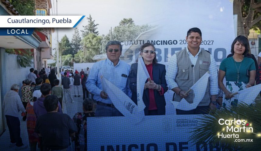 Cuautlancingo inicia dignificación de parque y entrega de obras
