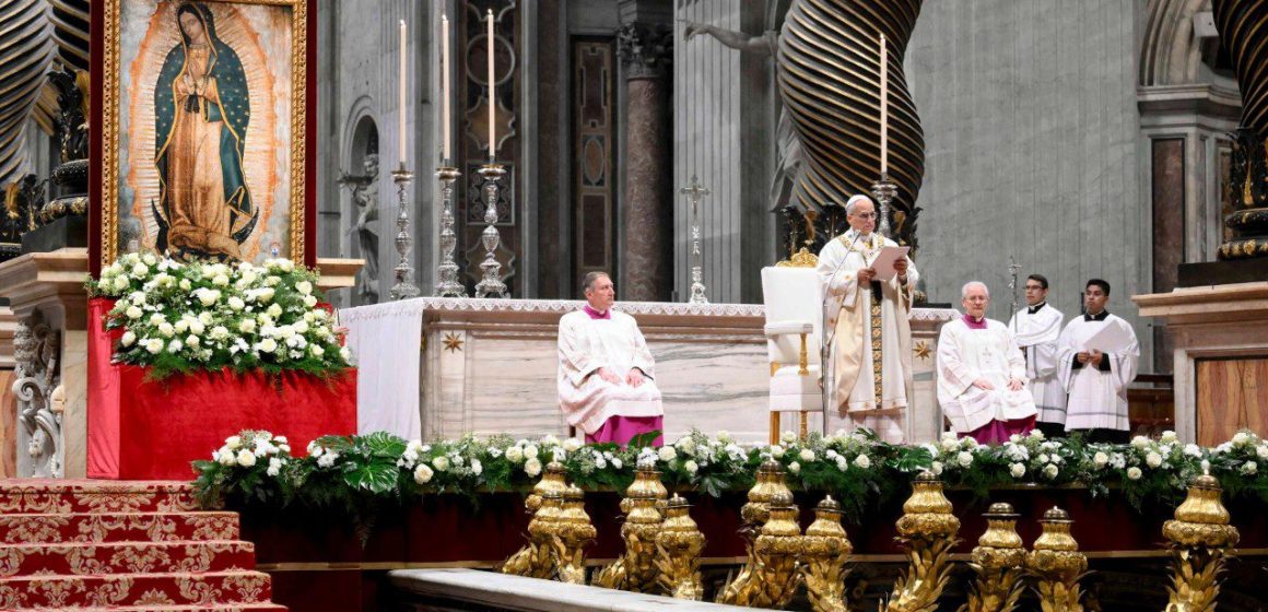 Papa León XIV - Virgen de Guadalupe Papa León XIV pide a la Virgen de Guadalupe proteger a los jóvenes del crimen y las adicciones