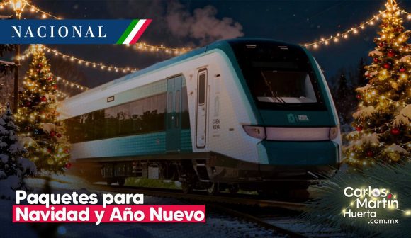 Tren Maya ofrece paquetes turísticos para Navidad y Año Nuevo