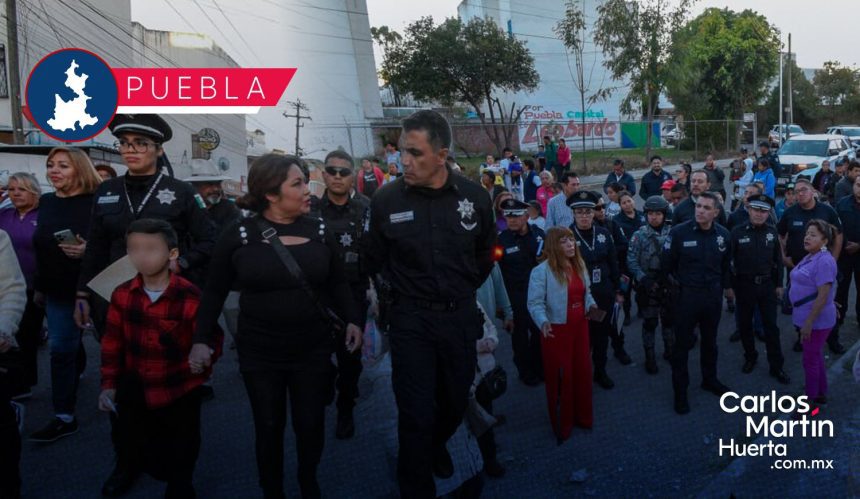Pepe Chedraui y SSC refuerzan seguridad en Puebla con recorridos vecinales