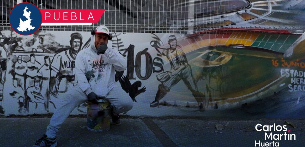 Pericos de Puebla inauguran mural por los 100 años de la LMB Pericos de Puebla inauguran mural por los 100 años de la LMB