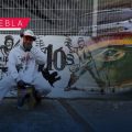 Pericos de Puebla inauguran mural por los 100 años de la LMB