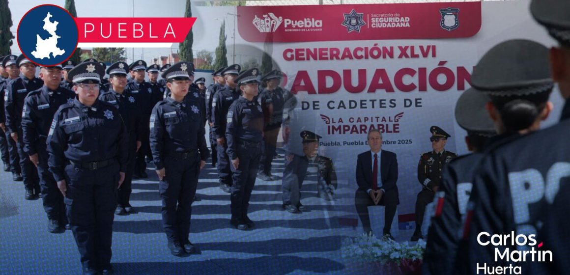 Portada Puebla fortalece su seguridad Gradúan a 52 nuevos elementos de la Policía de la Ciudad CMH Puebla fortalece su seguridad: Gradúan a 52 nuevos elementos de la Policía de la Ciudad