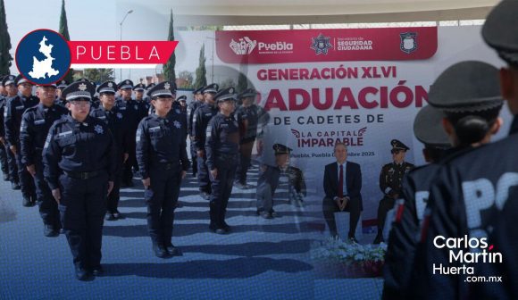 Puebla fortalece su seguridad: Gradúan a 52 nuevos elementos de la Policía de la Ciudad