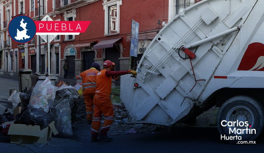 Recolección de basura operará con normalidad el 24 de diciembre; se suspende el 25 en Puebla