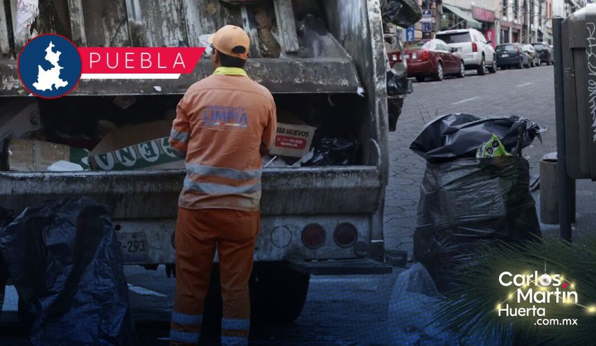 Conoce los días que habrá suspensión de recolección de basura en Puebla  