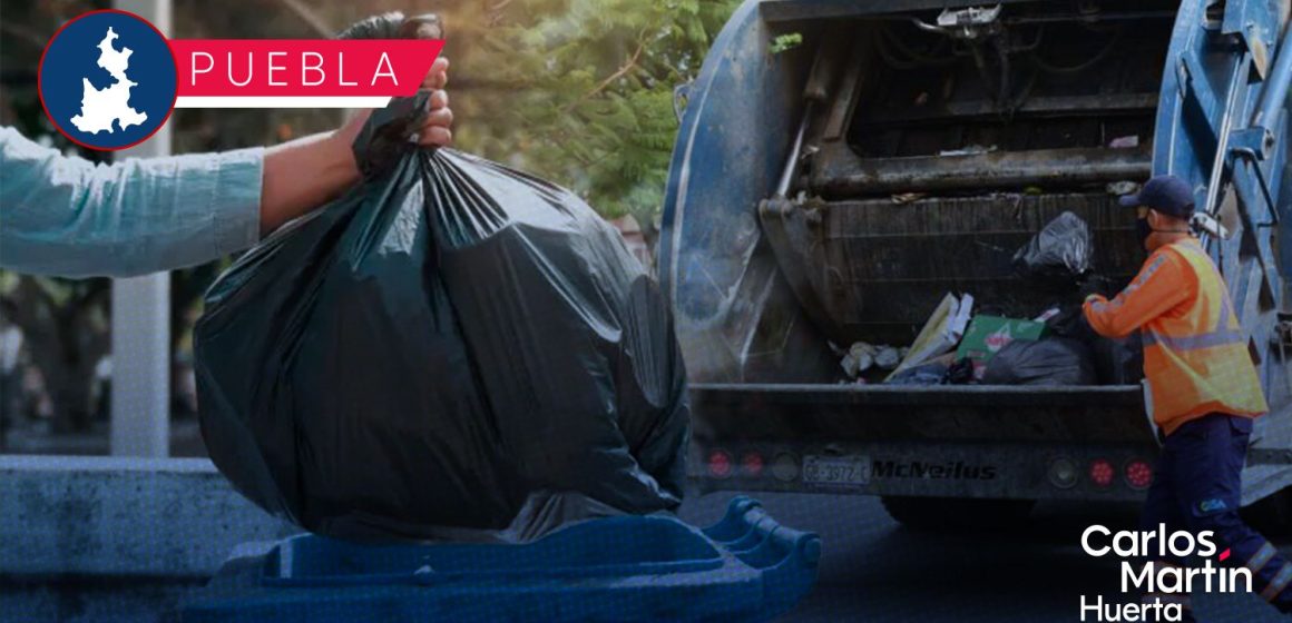 Recolección de basura en Puebla operará con normalidad el 24 de diciembre; se suspende el servicio en Navidad