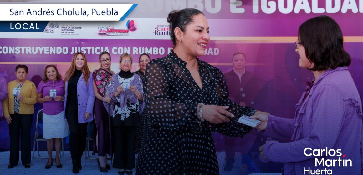 Portada San Andrés Cholula refuerza la seguridad y autonomía de las mujeres con el Botón Violeta y talleres de empoderamiento CMH San Andrés Cholula refuerza la seguridad y autonomía de las mujeres con el “Botón Violeta” y talleres de empoderamiento