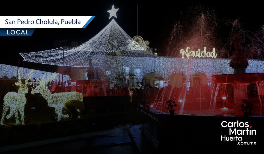 San Pedro Cholula enciende la Navidad: más de 15 mil personas celebran Mega Posada en la Plaza de la Concordia
