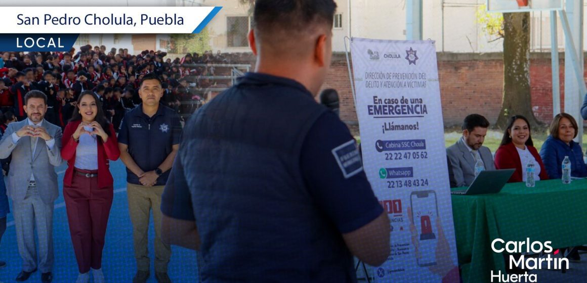San Pedro Cholula lanza operativo contra bullying y violencia digital en escuelas