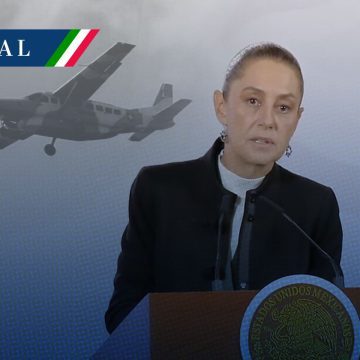 Sheinbaum expresa condolencias por accidente de aeronave de la Marina en Texas; se investigan las causas