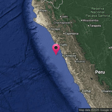 Sismo de magnitud 6.0 sacude Chimbote, Perú