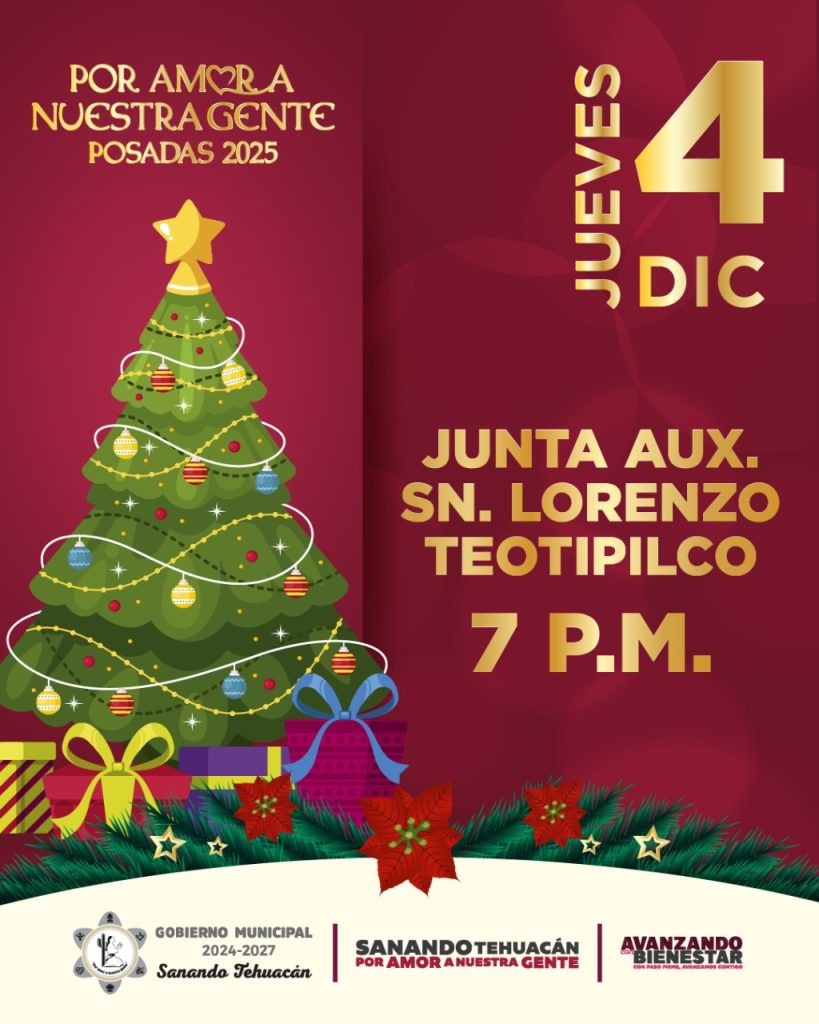 Tehuacan da inicio a las Posadas Por Amor a Nuestra Gente 2025 3