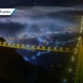 Tlatlauquitepec invita a su puente colgante iluminado